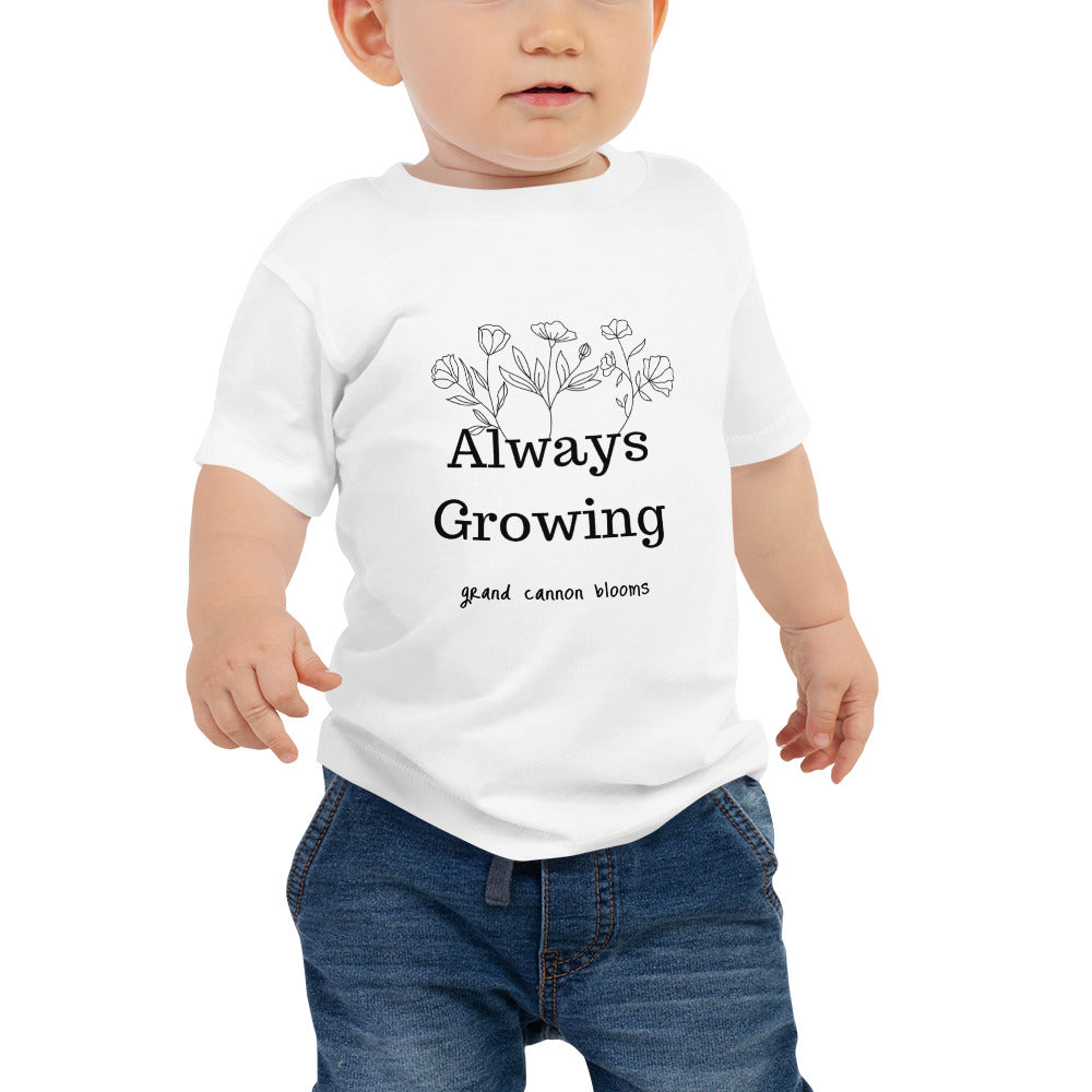 Always growing baby jersey tee – Grand Cannon Blooms