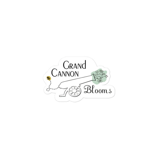 White grand cannon blooms sticker