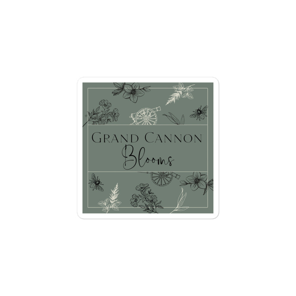 Green grand cannon blooms sticker