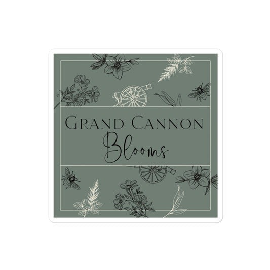 Green grand cannon blooms sticker