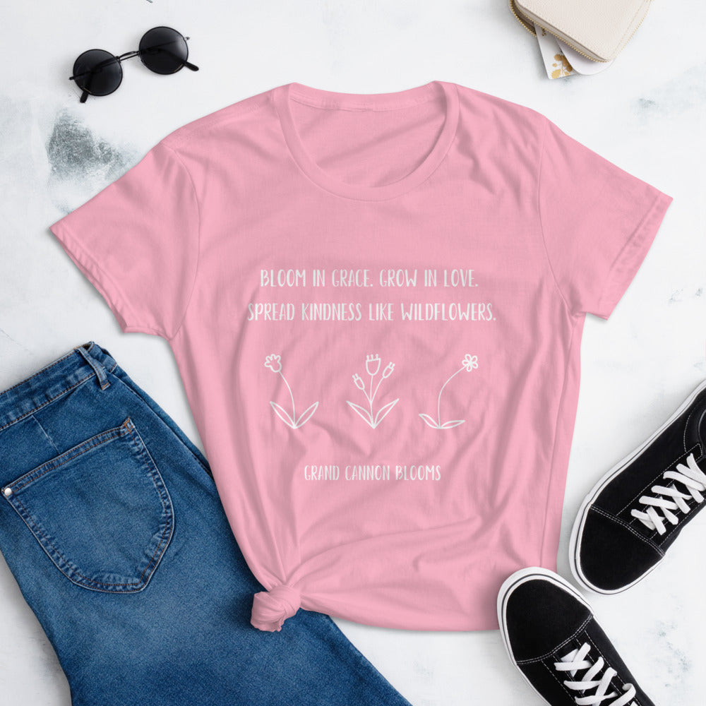 Grace, love, & kindness women's short sleeve t-shirt